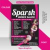 Sparsh Unisex Salon Flyer Design