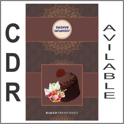 bakery and sweet box cover design
