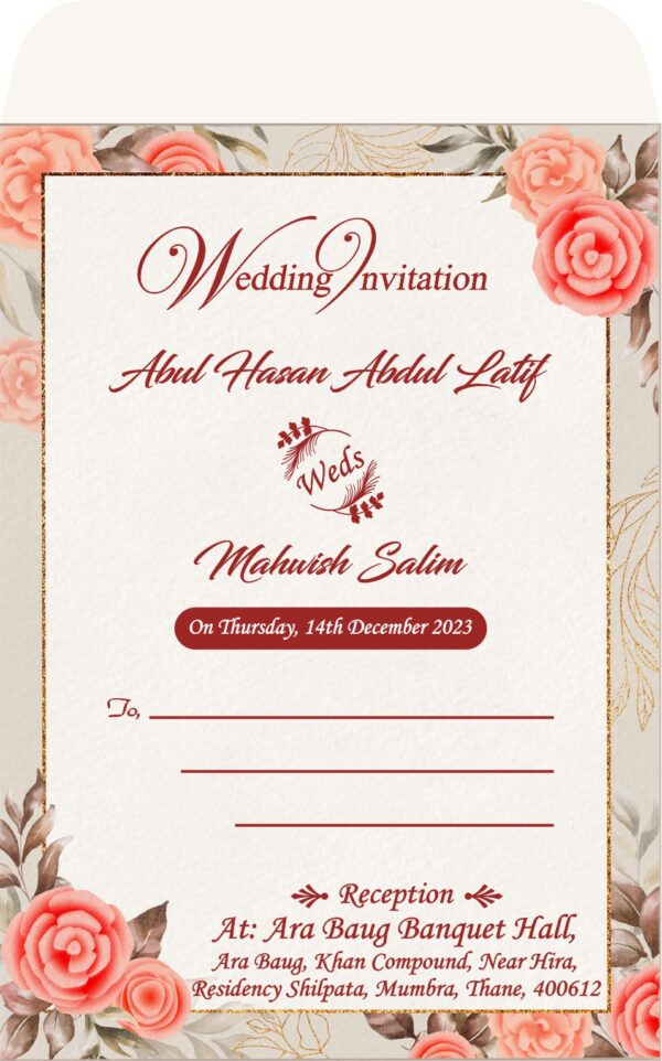 Digital Muslim Wedding Card Designe - Image 3