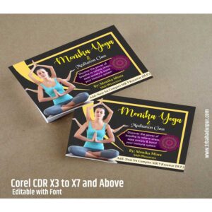 yoga visiting card