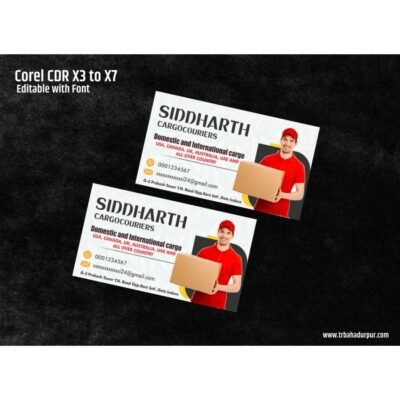 courier visiting card design