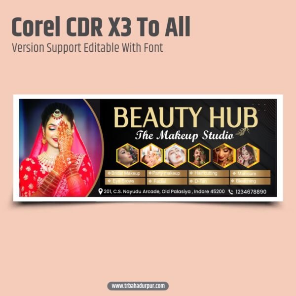 beauty parlour shop banner new design