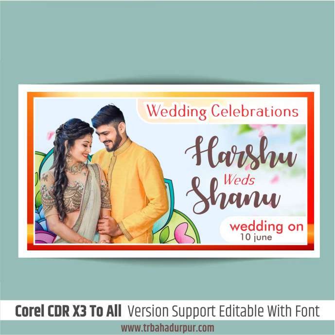 wedding poster design cdr file