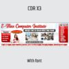 New design template computer Course flax banner cdr file