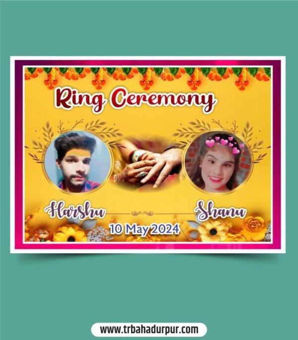 Ring ceremony poster design