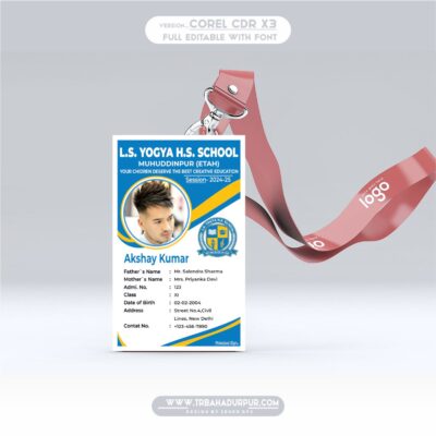 School Id Card Design Cdr File