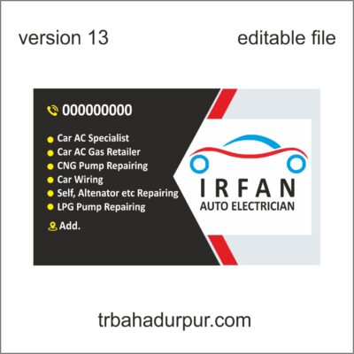 electrician visiting card business card design