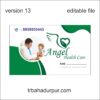health care visiting card business card design
