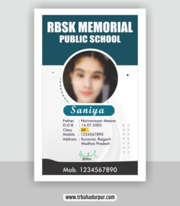 school id card design pdf