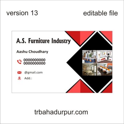Furniture Industry visiting card business card flex board design