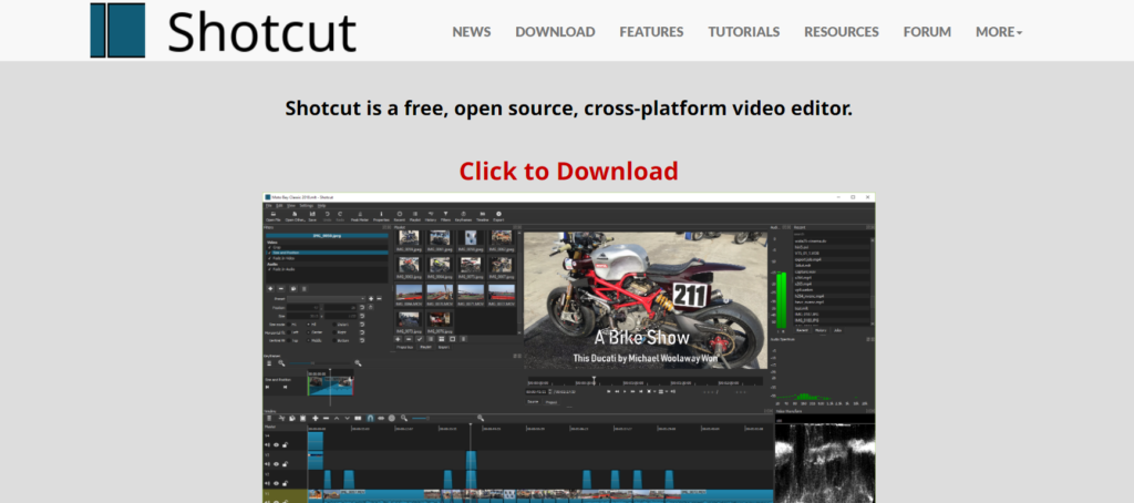 Shotcu free video editor