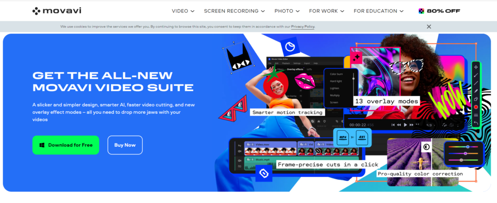 movavi video editor free
