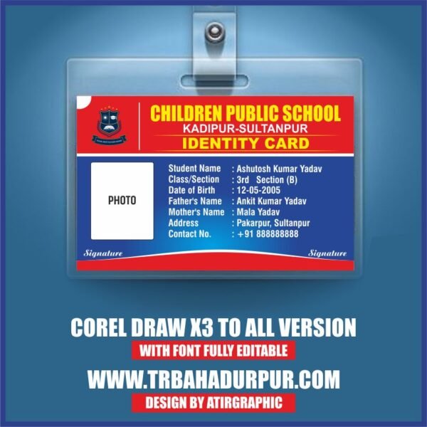 SCHOOL ID CARD DESIGN latest