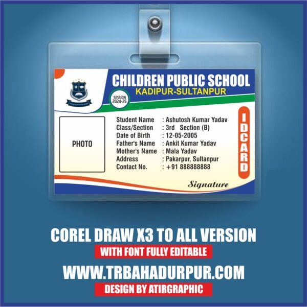 SCHOOL ID CARD DESIGN 2024