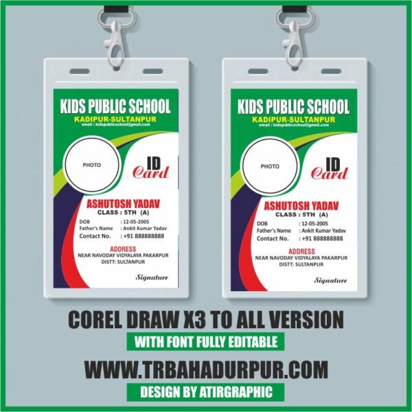 SCHOOL ID CARD DESIGN 2024