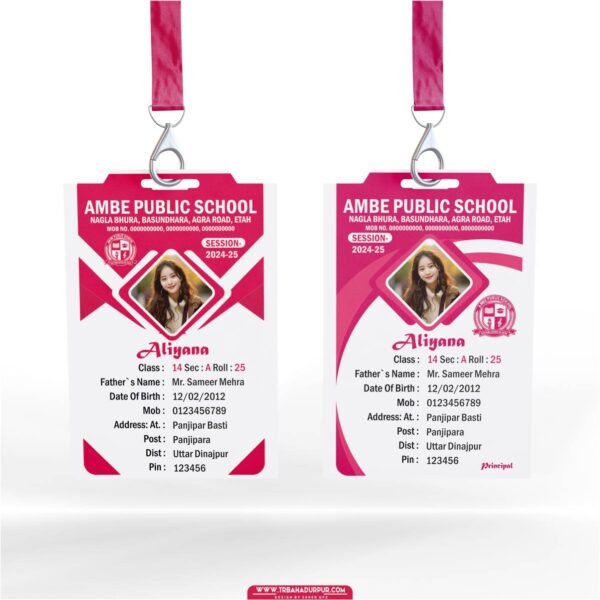 School Id Card Design Cdr File