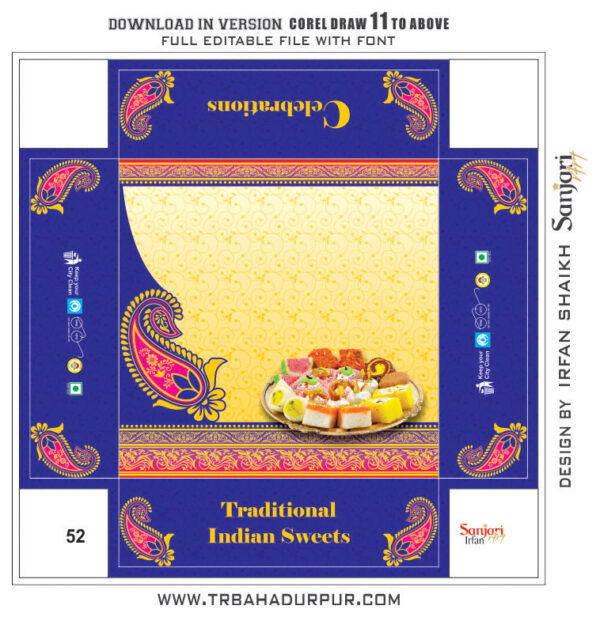 FESTIVAL CONCEPT SWEET BOX DESIGN CDR FILE