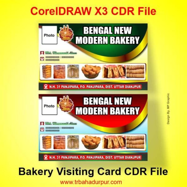 Bakery Visiting Card CDR File