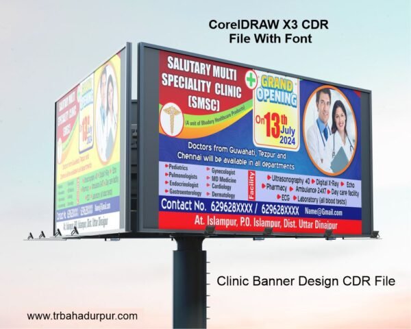 Clinic Banner Design CDR File