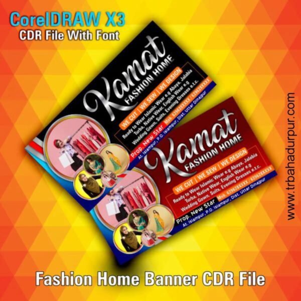 Fashion Home Banner CDR File