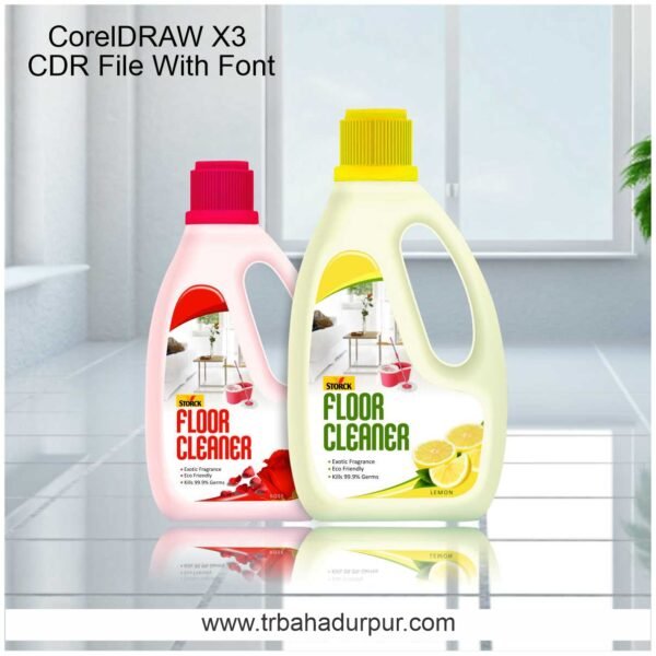 Floor Cleaner Packaging Design CDR File