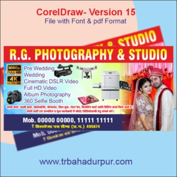 Photography studio banner design