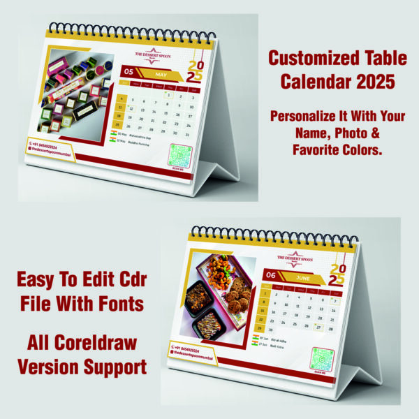 2025 Desk Calendar Design - Image 3