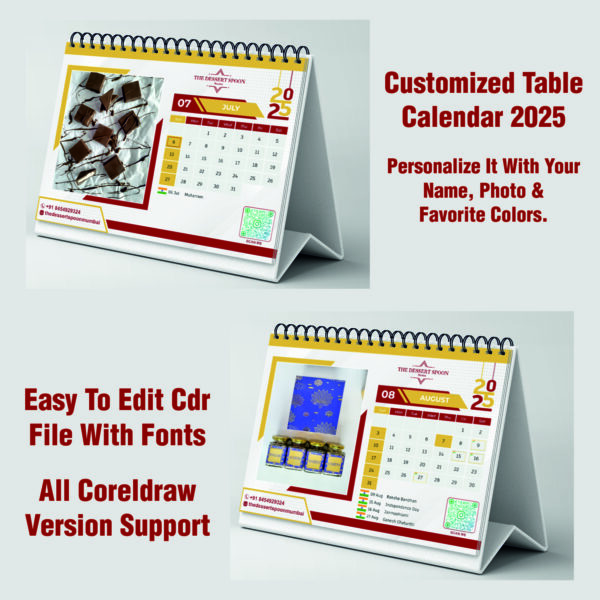 2025 Desk Calendar Design - Image 4