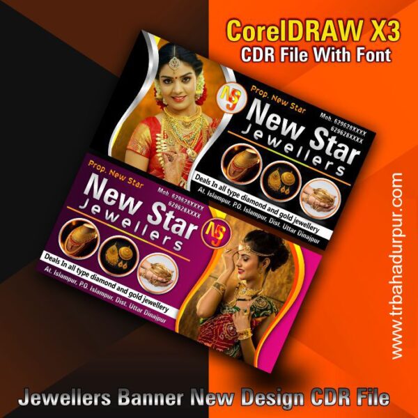 Jewellers Banner New Design CDR File