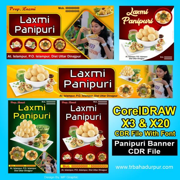 Panipuri Banner CDR File