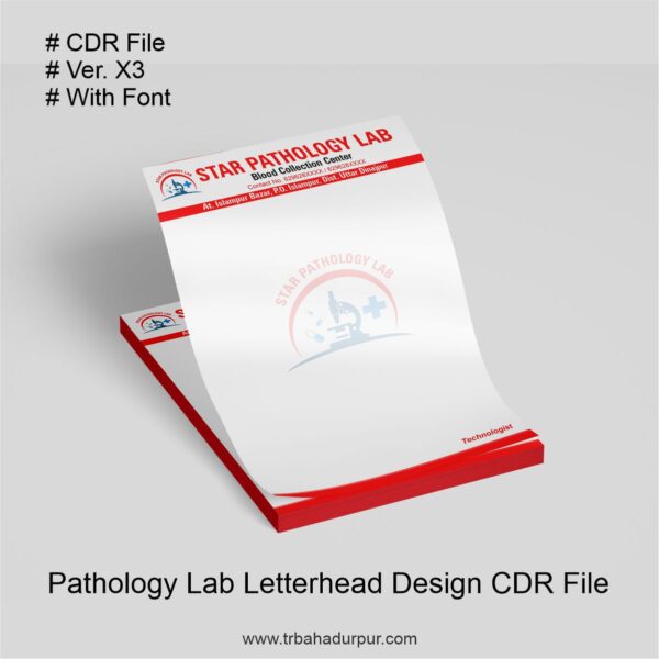 Pathology Lab Letterhead Design CDR File | Diagnostics Lab Pathology Lab Report Pad Design Cdr File - Image 5