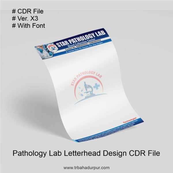 Pathology Lab Letterhead Design CDR File | Diagnostics Lab Pathology Lab Report Pad Design Cdr File - Image 6