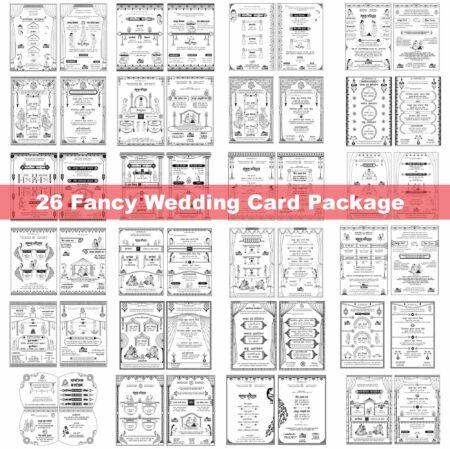 26 Fancy Wedding Card Package