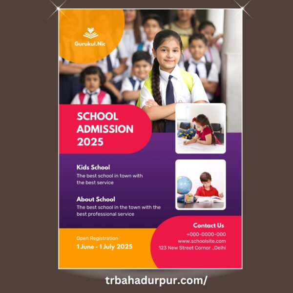 school admission flayer design