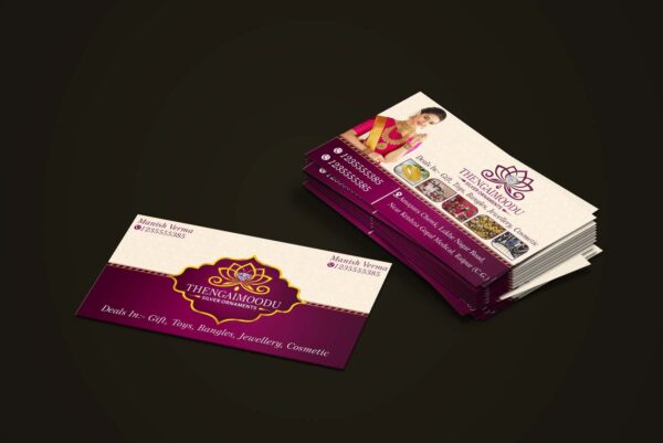 gold Visiting card