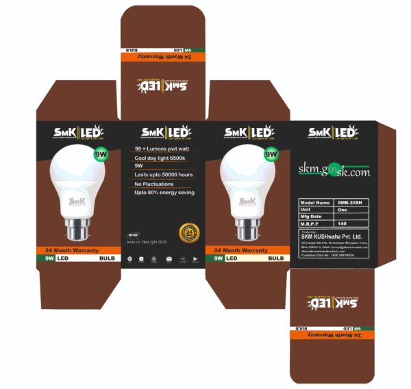 Bulb Packaging Design CDR File