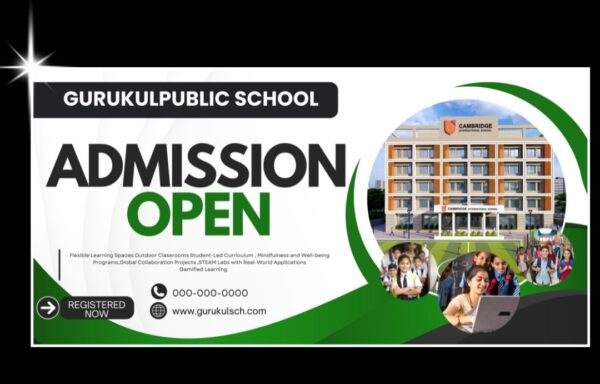 School admission banner