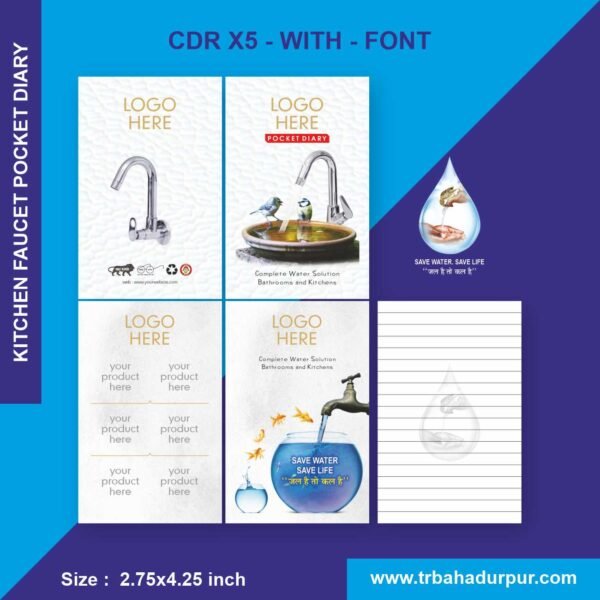 Kitchen Faucet Pocket Diary Cdr