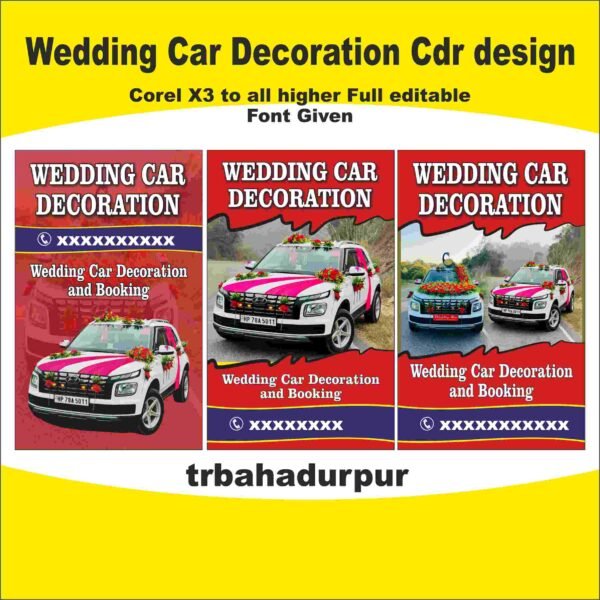 wedding car decoration