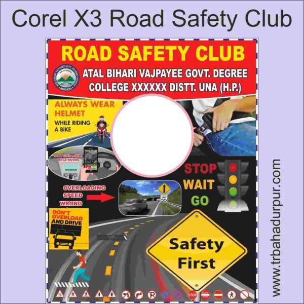 Road safety club banner design