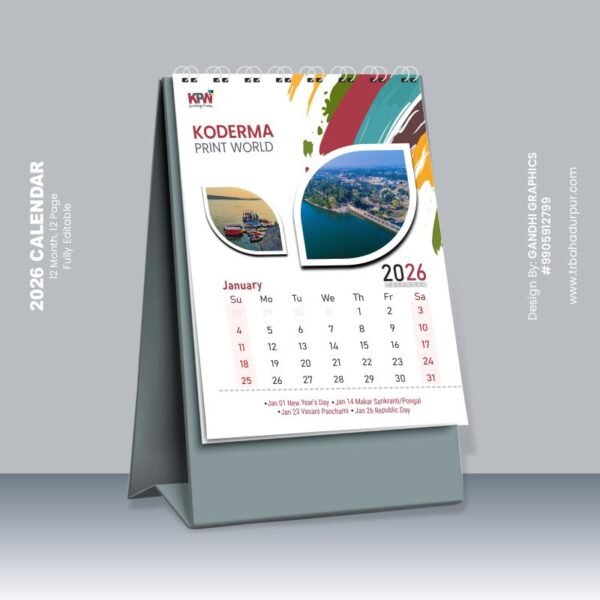table calendar 2026