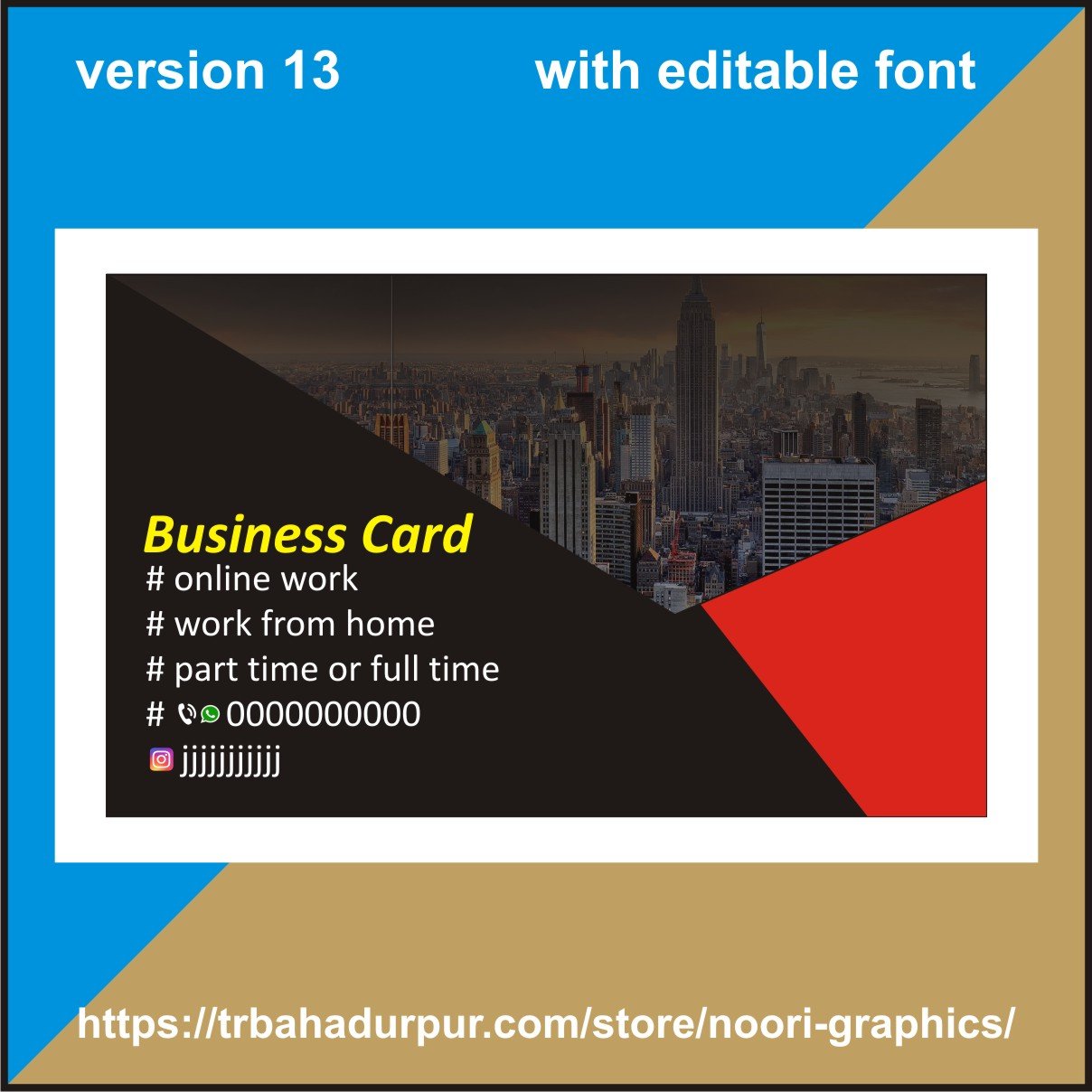 building visiting card business card flex banner