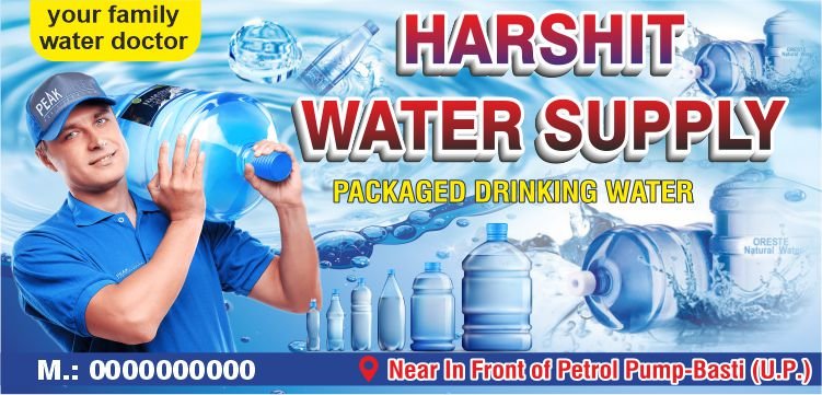 Letest New RO water supplier Visiting Card desing - Image 3