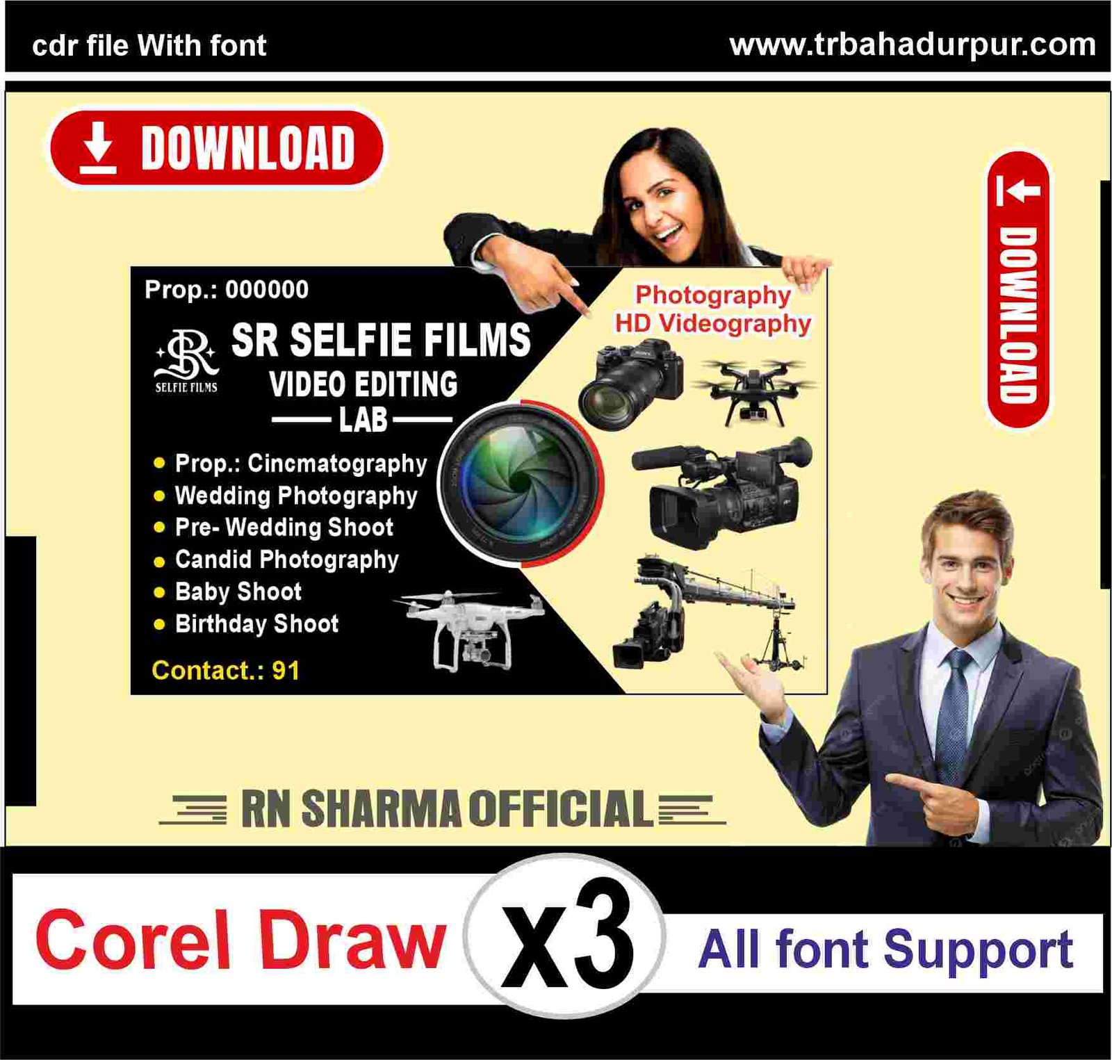 Photography & Videography Visiting Card