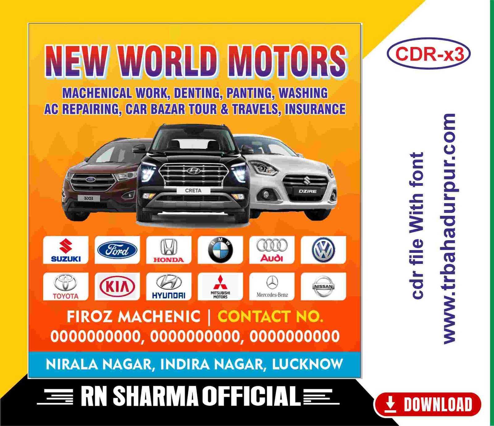 Car Show Room & Repring Flex CDR