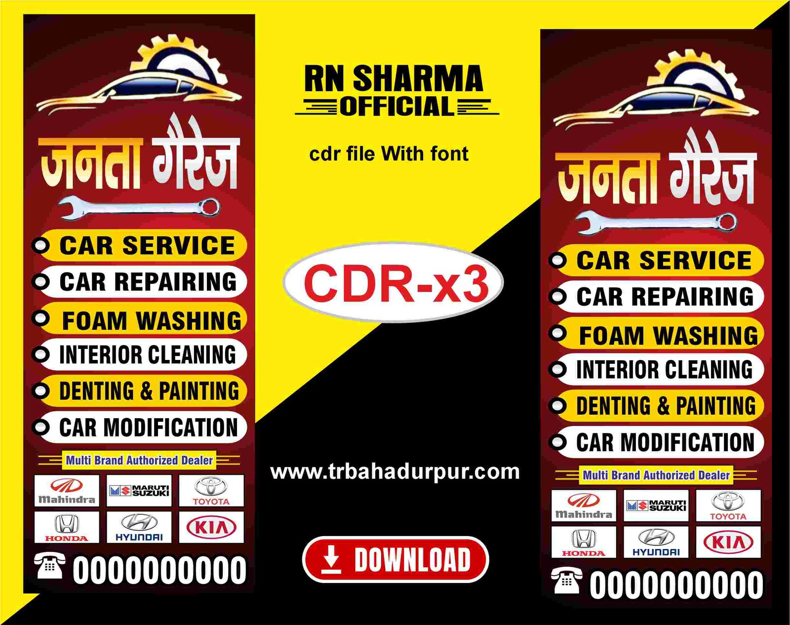 Janta Garage Repairing, stand board cdr